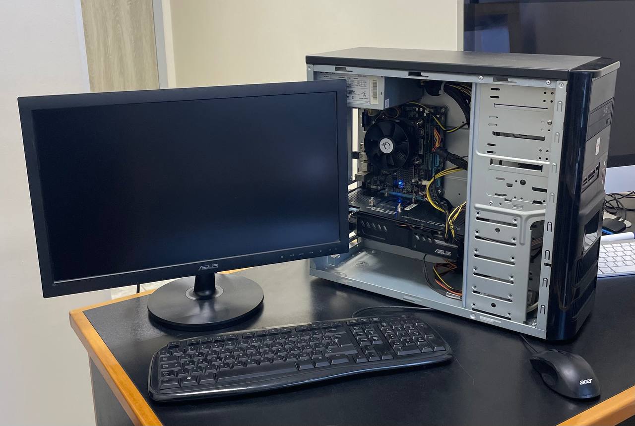 Сборка и подключение комплектующих игрового ПК, установка видеокарты и питания